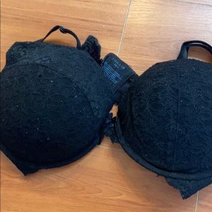 Black Lace Plunge 40D Torrid Bra
